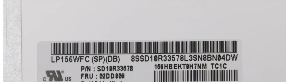 LP156WFC-SPDB FRU 02DD009 ЖК-дисплей для ноутбука 15," LP156WFC(SP)(DB) светодиодный экран 30 контактов FHD ips дисплей панель матрица P/N: SD10R33578
