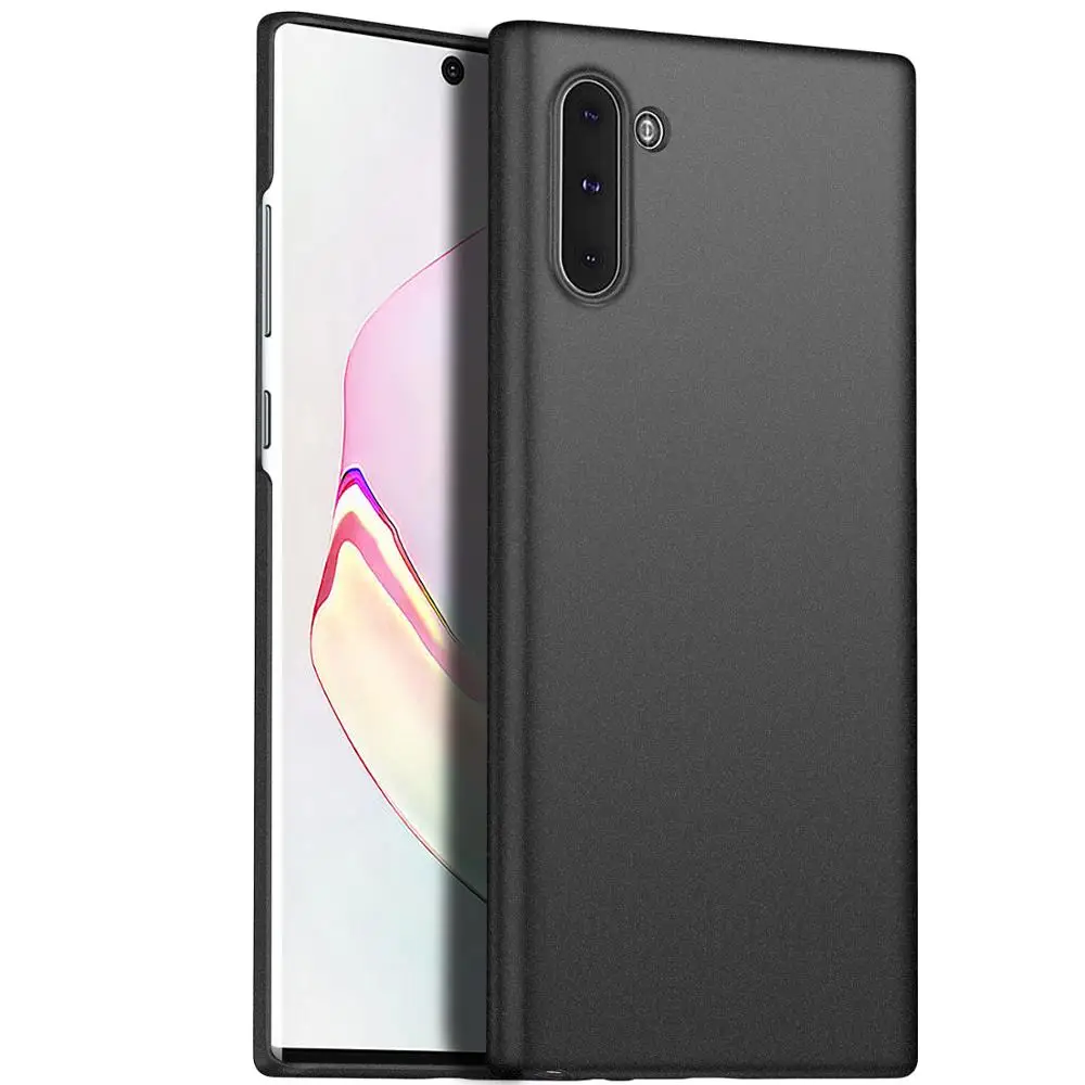 QZPC для samsung Galaxy Note 10 Pro Чехол жесткий матовый чехол для samsung Note 9 Чехлы Coque ультра тонкий матовый - Цвет: Micro Matte Black