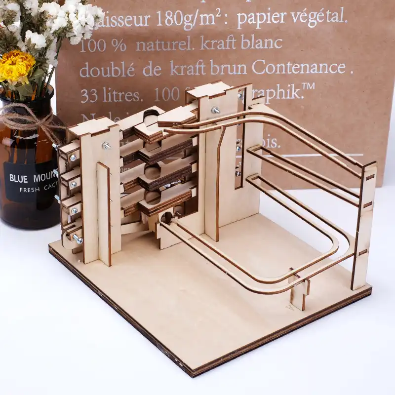 wooden marble puzzle