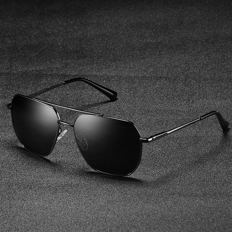 ALBASSAM BRAND Mens Polarized Sunglasses Sports Rectangle Glasses Aluminum Magnesium Frame UV400 Sun Glasses De Sol MM6225