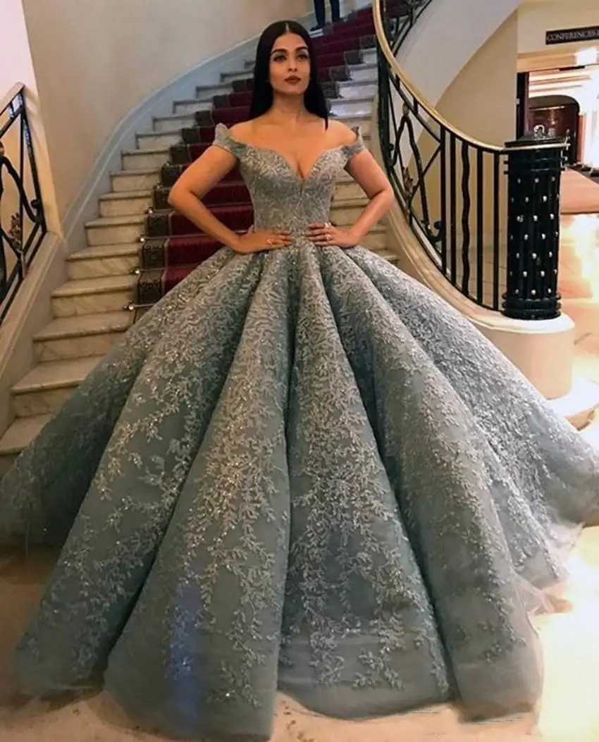 puffy princess prom dress