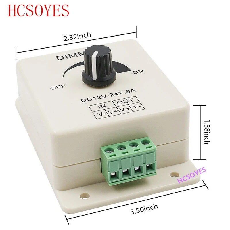 8A/30A LED диммер постоянного тока 12V 24V 360W Драйвер лампы с регулируемой яркостью