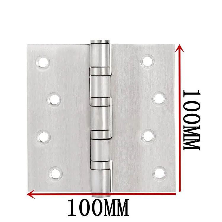 2PCS 4" 100mm*100mm Ball Bearing Flush Hinges Stainless Steel Door