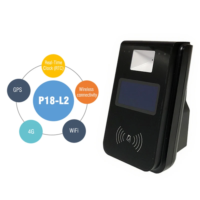 4G WIFI Smart Card Bus Payment Machine AFC Bus Validator With Qr Code P18-L2