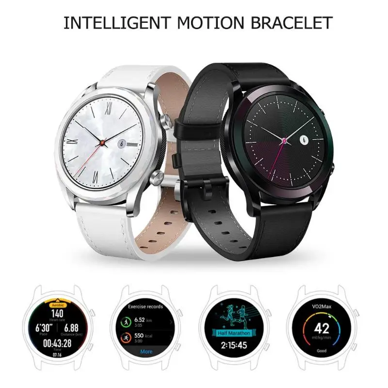 HUAWEI Watch GT Смарт-часы HD экран Bluetooth 5ATM водонепроницаемый телефон поддержка вызова gps трекер сердечного ритма для Android iOS