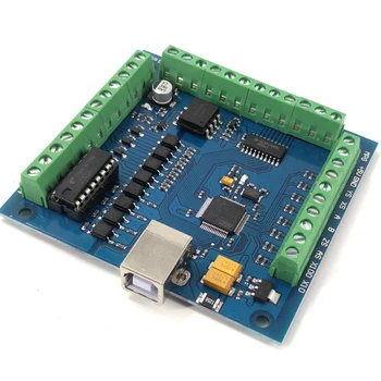 

HOT-CNC MACH3 USB 4 Axis 100KHz USBCNC Smooth Stepper Motion Controller Card Breakout Board for CNC Engraving 12-24V