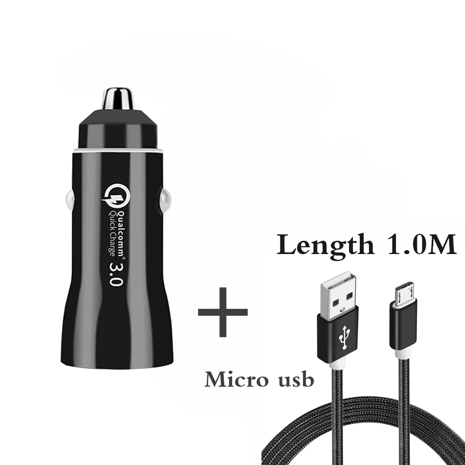 car charger Мульти USB Автомобильное быстрое зарядное устройство для мобильного телефона Qualcomm Быстрая зарядка 3,0 Coche Cargador авто для iphone Xiaomi samsung huawei Oneplus - Тип штекера: car charger