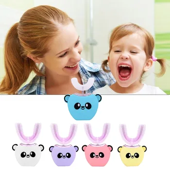 

Kids U Shaped Ultrasonic Toothbrush 3 Modes Cartoon 360 Degrees Intelligent Automatic Sonic Electric Teeth Cleaner USB Rechargea