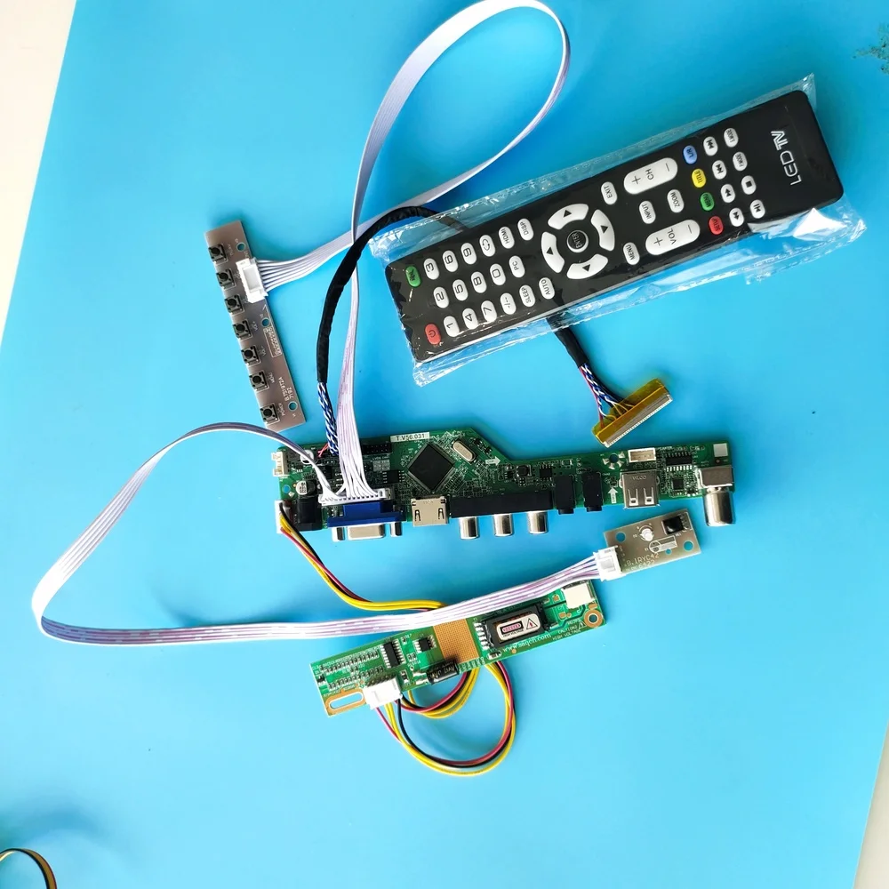 Placa de Controle Remoto para Painel Usb Vga Led Monitor de Áudio Compatível com Hdmi 1440 Envio para tv Digital