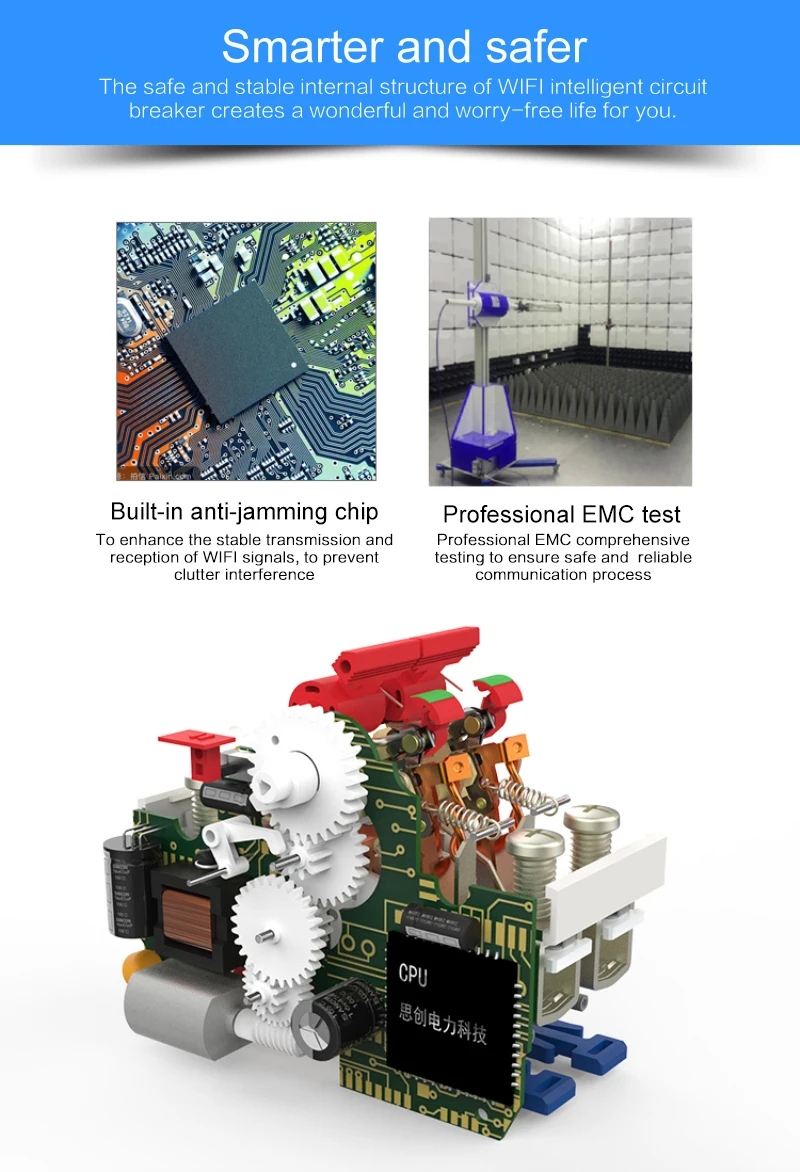 Hoch ZJSB9-80Z tuya wi fi disjuntor vida