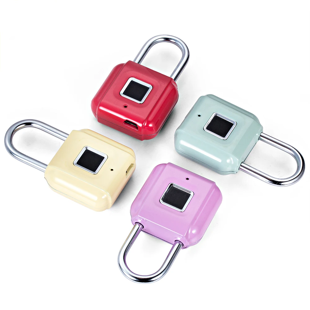

Tongwode Fingerprint Lock Smart Door Lock Padlock Quickly unlock USB Rechargeable Door Luggage Case Waterproof Keyless Lock