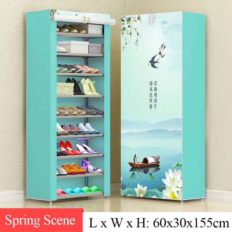 Simple Combination Shoe Cabinet Nonwoven Fabric Storage Shoes Rack Folding Dust-proof Shoe Closet Home Dorm Organizer for Shoes Simple Combination Shoe Cabinet Nonwoven Fabric Storage Shoes Rack Folding Dust-proof Shoe Closet Home Dorm Organizer for Shoes