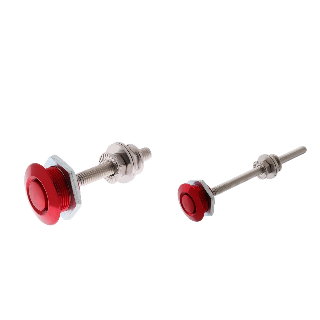 Car Quick Latch Twist Lock Style Push Button Billet Hood Pins 100mm + 50mm