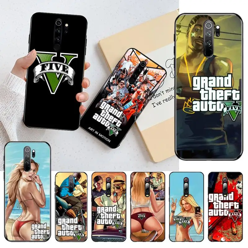 HPCHCJHM популярный Grand Theft Auto GTA 5 Мягкий Силиконовый ТПУ чехол для телефона Redmi Note 8 8A 7