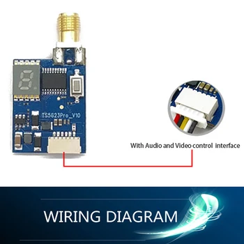 

Crossing Machine Antenna DC 7-24V Picture Transmitter Crossing Machine Antenna 230mA Mini 5.8G 40CH 600mW