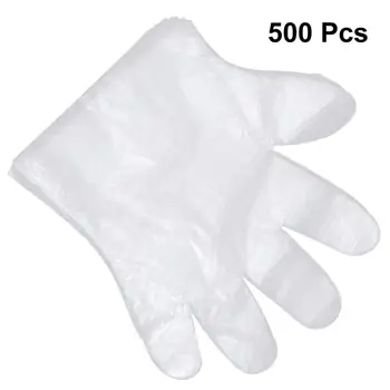 

500PCS/Set Food Plastic Gloves Disposable Gloves For Restaurant Kitchen BBQ Eco-Friendly Food Gloves Fruit Vegetable Gloves