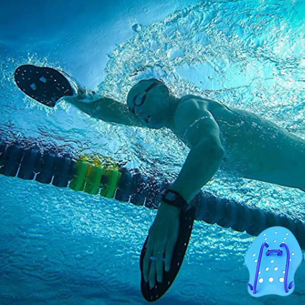 1 Pair Professional Adjustable Swimming Paddles Soft Webbed Gloves Adjust Hand Wear Water Resistance Training Accessories