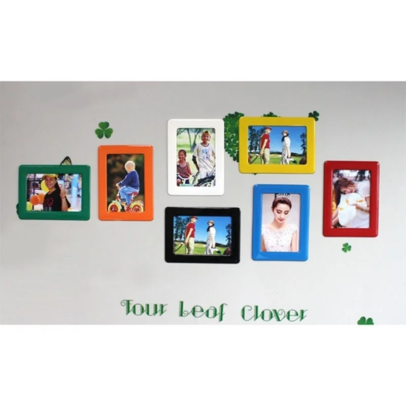 Photo Frame 5inch Colorful Magnetic Picture Frames Photo Magnets Photo Frame For Refrigerator Perfect For Family Photos And Memories