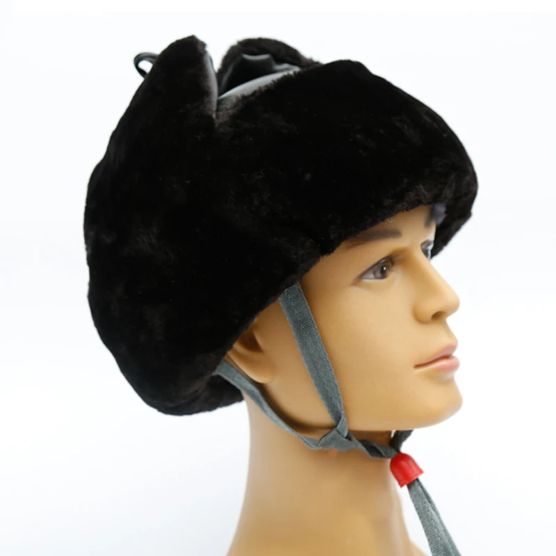 Защитный шлем Зимний теплый плюшевый колпачок защита для лица ABS оболочка защитные шлемы морозостойкий противоударный головной убор