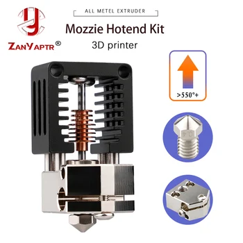

3D Printer All Metal MQ Mozzie Hotend Kit V6 Stainless Steel Nozzle For Ender 3 CR10 Prusa I3 MK3S Titan/Bmg Extruder NF Crazy