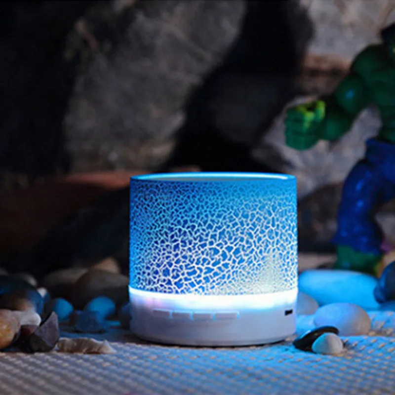 Автомобильный беспроводной портативный Bluetooth динамик мини светодиодный музыкальный аудио TF USB FM стерео звук динамик Громкая связь вызов автомобильные аксессуары