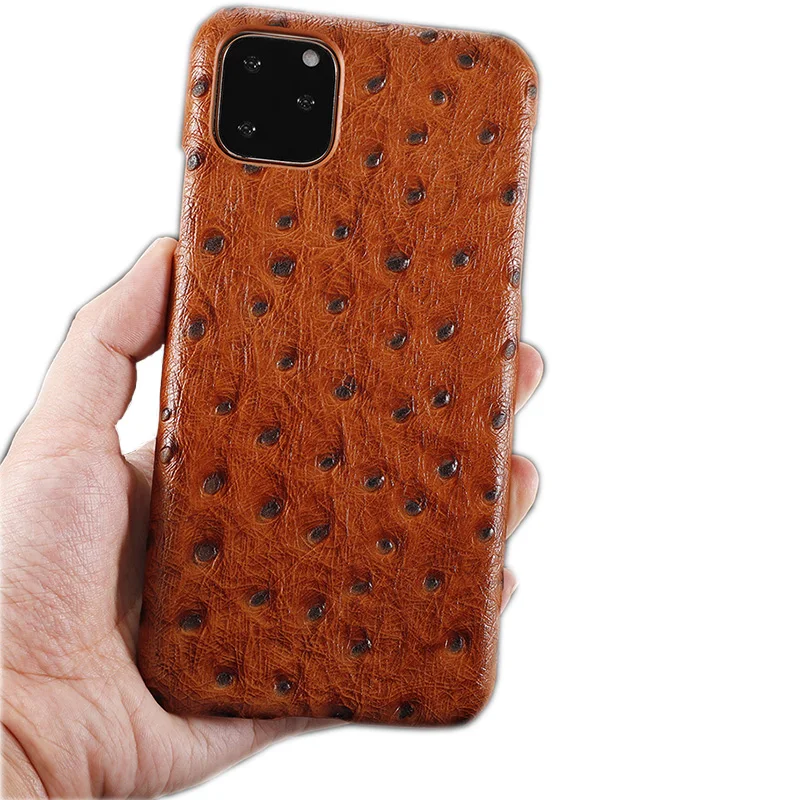 IPhone11 Pro Кожаный чехол для телефона кожаный чехол Страусиная Текстура кожаный чехол чувствовать себя комфортно анти-осенняя одежда