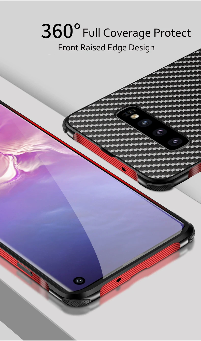 Металлический каркас из углеродного волокна, чехол для samsung Note 10 Note 9 Note 8, ударопрочный чехол, бампер, чехол для samsung S8 S9 S10 Plus