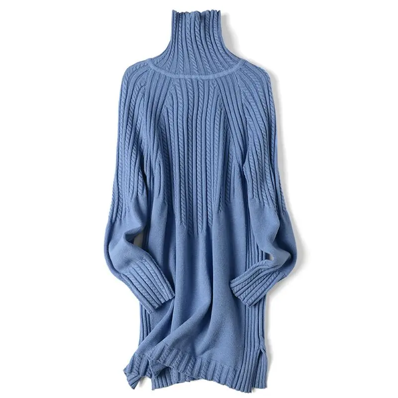 GIGOGOU Oversized Turtleneck Women Sweater Fall Winter Long Sleeve Jumper Medium Pullovers Top Thick Warm Christmas | Женская одежда