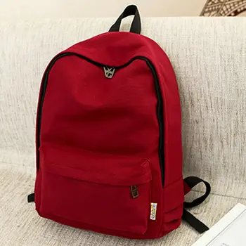 

2019 New Unisex Backpack Portable Large Capacity School Travel Casual Solid Zipper Rucksack For Women Man