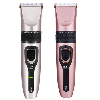 

12W Electric Hair Clipper Trimmer Titanium Ceramic Blade Cordless USB Rechargeable Hair Cutter Shaver with 4 Limit combs