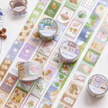 

1pcs/1lot Washi Masking Tapes Little grocery store ins fresh Decorative Adhesive Scrapbooking DIY Paper Japanese Stickers 5m