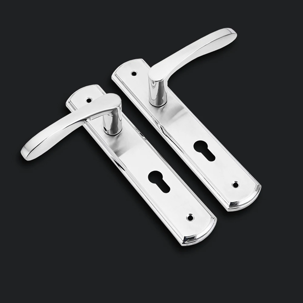 Home Holes Locks Kitchen Mute Stainless Steel Bathroom Bedroom Replacement Door Handle Part Hardware Durable Spring