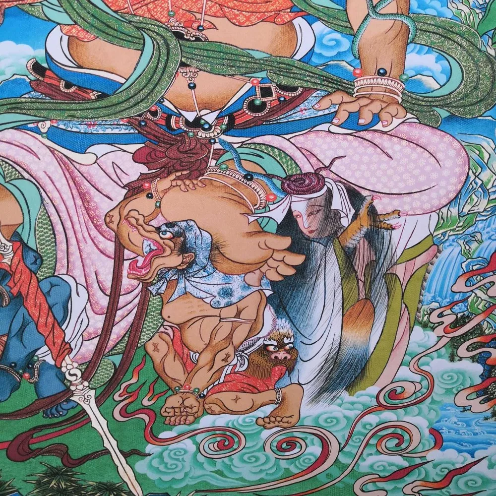Китай(материк) старый Тибет Бумага танка, как подвесная картина fengshui Тибетский Буддизм