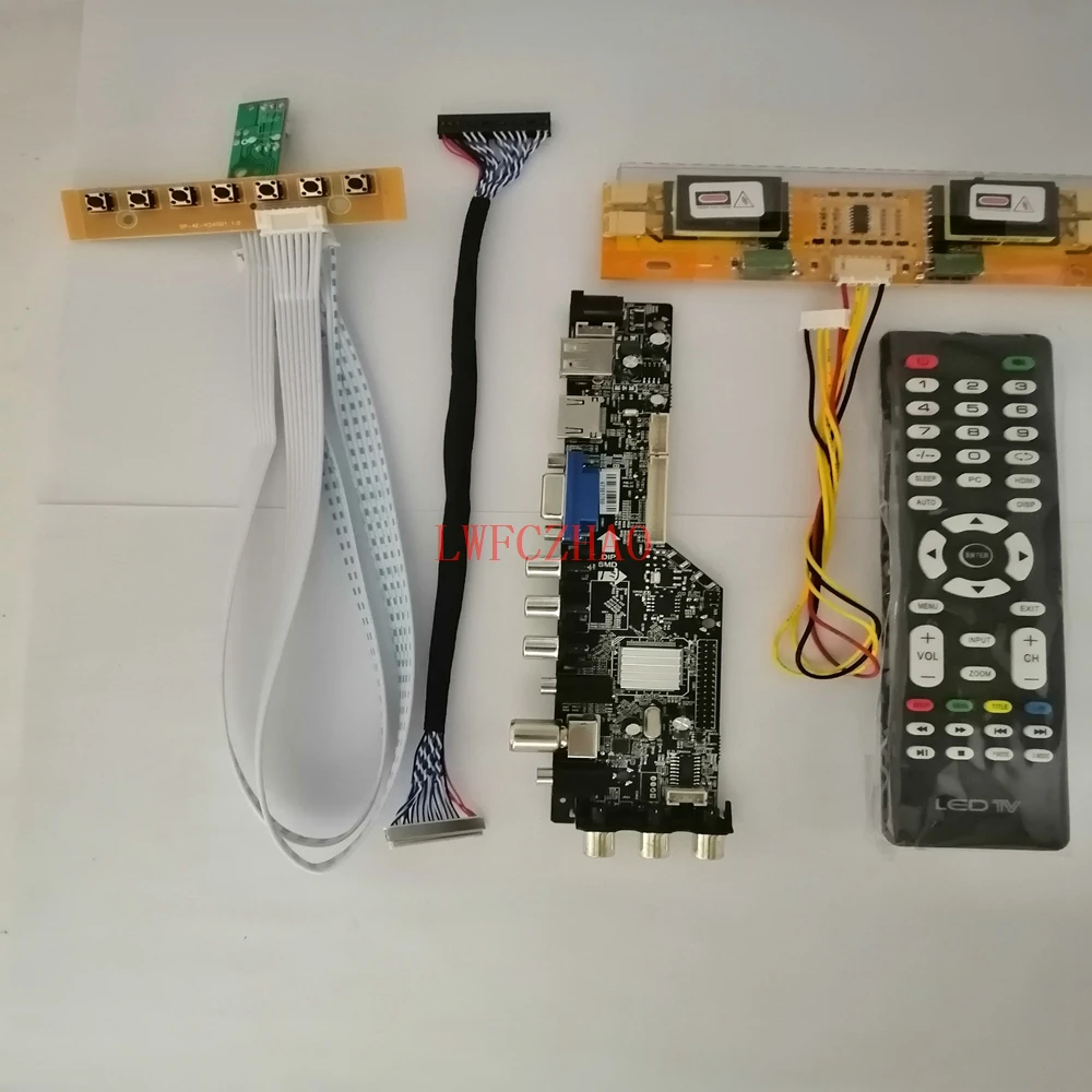 TV, DVB-T2, 3663, M170EG01, MT170EN01, 4 CCFL