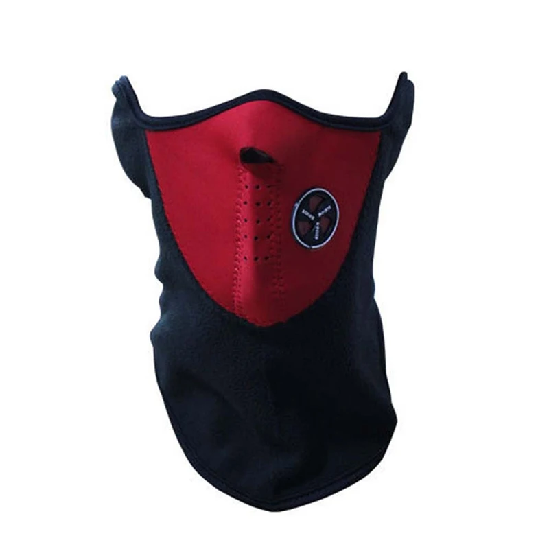 Зимняя спортивная мотоциклетная маска дышащая ветрозащитная грелка для шеи для езды на открытом воздухе мотоциклетная Байкерская маска на лобовое стекло аксессуары - Цвет: red