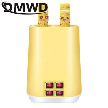 

DMWD 4 Egg Sausage Cooker Frying Breakfast Machine Four Tube DIY Automatic Omelette Master Boiler Eggs Roll Maker Roller Cup EU