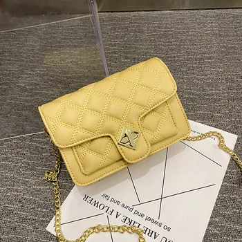 

2020 Fashion Candy Colors Diamond Lattice Crossbody Bags For Women Luxury Chains Designer Shoulder Bag New Soft Leather Handbags