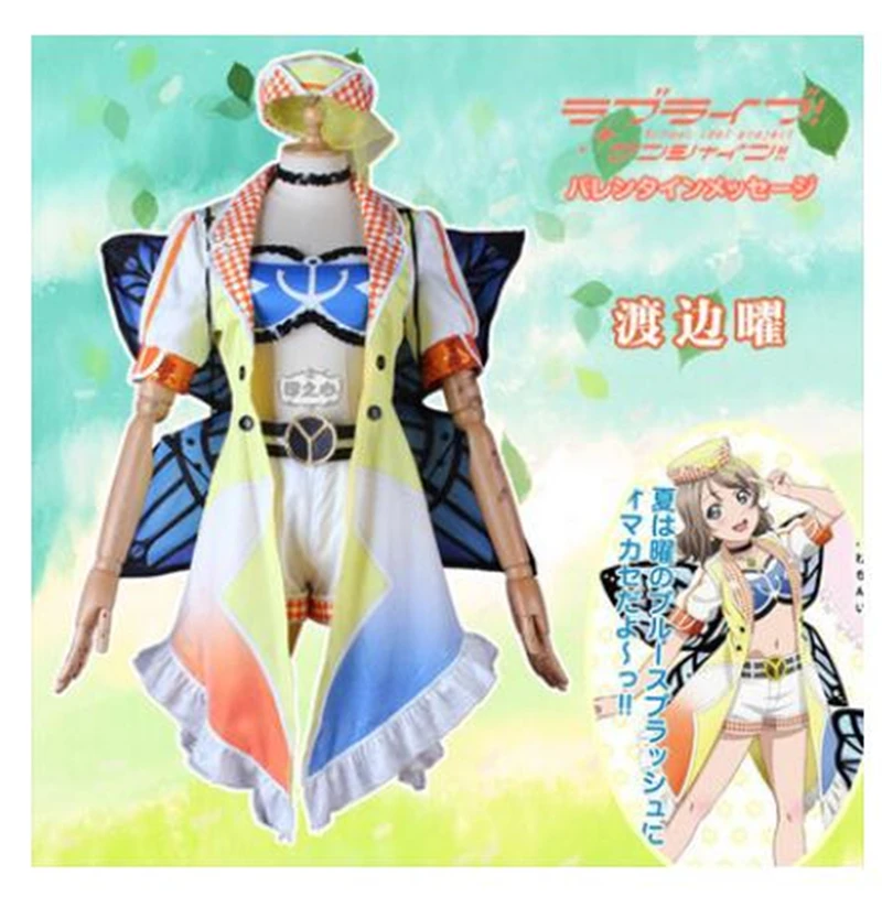 Anime Lovelive Sunshine Aqours Watanabe U 4th Singler Horizon Cosplay Kostuum Lolita Mooie Jurk H Anime Lovelive Sunshine Aqours Watanabe U 4th Singler Horizon Cosplay Kostuum Lolita Mooie Jurk H