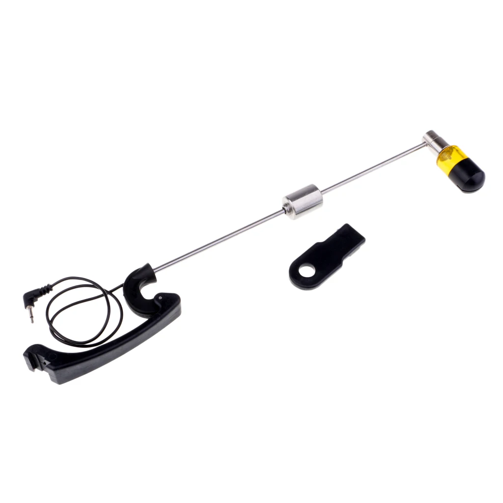Adjustable Fishing Bite Alarm Hanger Swinger LED Illuminated Indicator Strike Alert