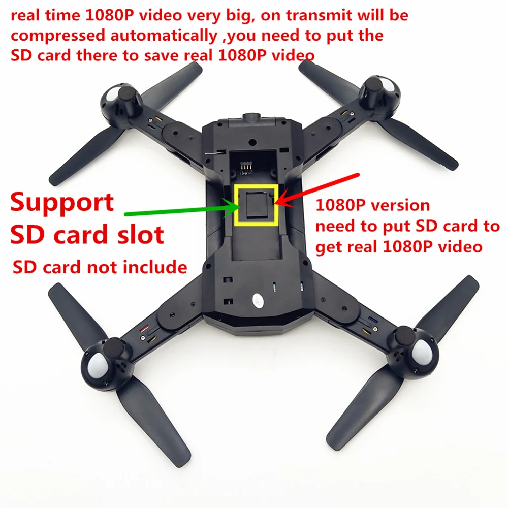 Quadcopter Camera | Drone Gps Follow | Helicopter | Foldable Drone Camera - Rc - Aliexpress