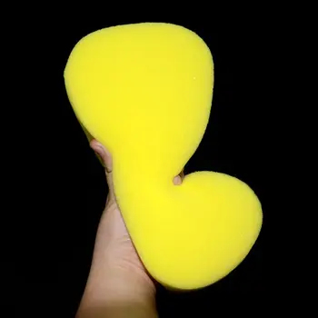 

2 Pcs Yellow Car Wash Sponge Extra Soft Large Size Washing Cellulose Absorbent L69E