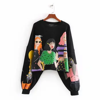 

England women's sweatshirt O neck girls printing long sleeve hoodies women pullovers 2019 chic female Jumper Sweatshirts tops