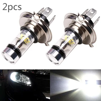 

12/24V 2pcs Car H4 LED Headlight Bulbs Conversion Kit 8000K Super Bright High/Low Beam 20-LED Fog Light Driving White Lamp 2020