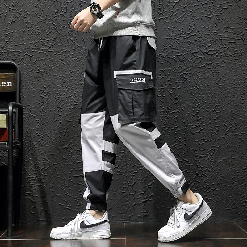 

Ancient Also Men'S Wear 2020 Spring New Style Loose And Plus-sized Men's Trousers Japanese-style Origional Contrast Color Workwe