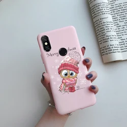 Daisy Flower Painted Soft Silicone Phone Case Cover for Xiaomi Mi A2 lite (Pink C01)