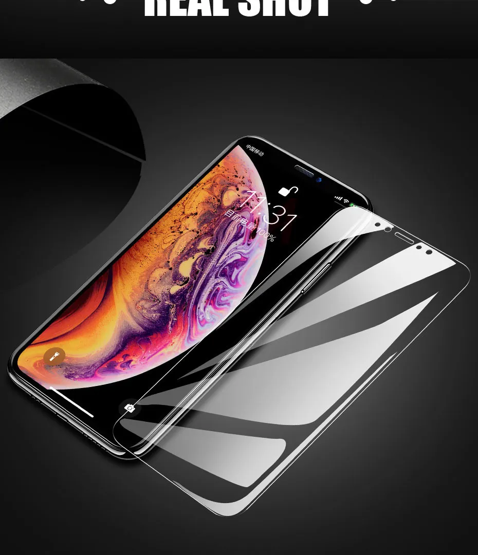 2 шт. Защитная пленка для экрана для iPhone 6 6s 7 8 Plus X Гидрогелевая пленка для iPhone XR XS 11 Pro Max мягкая защитная пленка не стекло