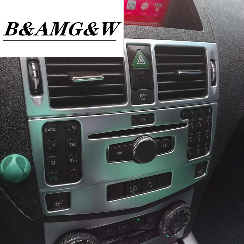 

Car Styling interior Buttons Sequins Decoration Cover defend Trim Sticker Decals For Mercedes Benz C class W204 Auto Accessories