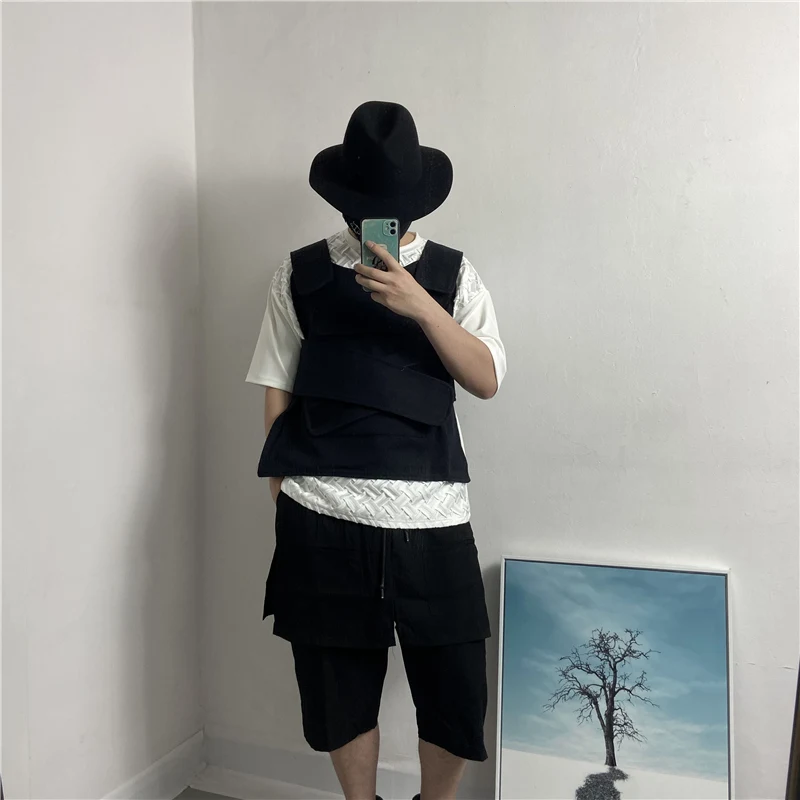 廃盤商品 メンズノースリーブコート 春と秋 クラシック ベルクロ ツーリング カジュアル ラージ ファッショナブル 新しい 在庫価格 Www Radcom Associates Com