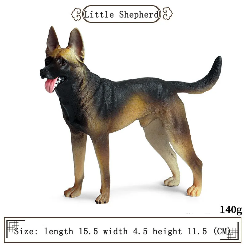 EOIVSH Large Dog Figurine, 7.9 German Shepherd Figurine, Highly Detailed  Action Figure Toys, Realistic Animal Figure Dog Toy, Military Soldiers Dog