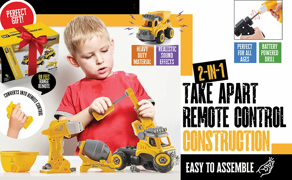 take apart remote control construction toys
